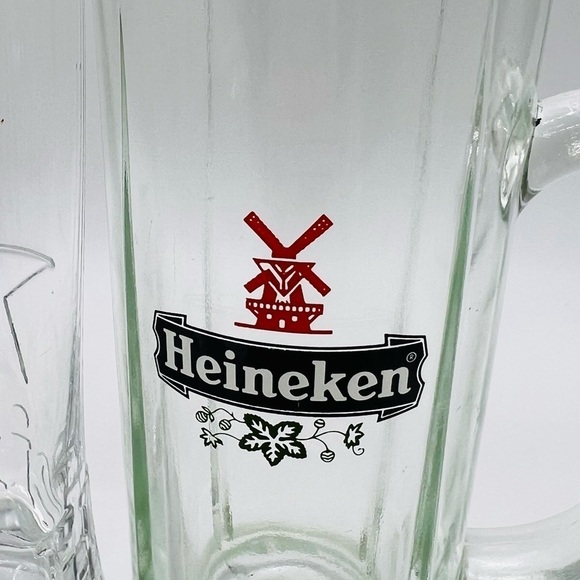 SET OF 3 HEINEKEN & HEINEKEN LIGHT BAR GLASSWARE - Picture 9 of 12